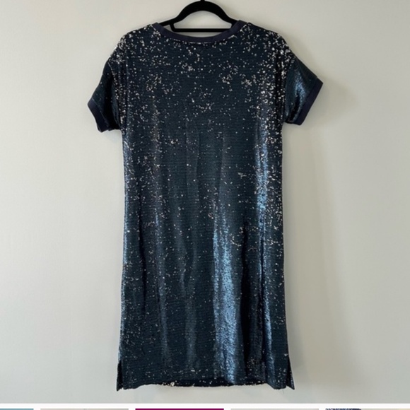 Anthropologie Moulinette Soeurs Blue Sequin Dress Size s - Picture 3 of 3